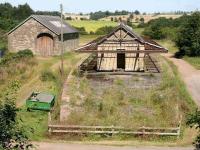 The remarkably well preserved station, goods shed and yard at Whittingham, Northumberland, looking north towards Wooler on 8 August 2007. <br><br>[John Furnevel 08/08/2007]