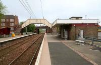 Sunday morning at Shettleston in May 2007 looking east. Beyond the roadbridge is the link into the large STRC (formerly Jarvis) PW depot on the south side of the line.<br><br>[John Furnevel 13/5/2007]