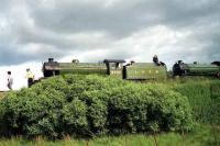 K4 3442 and K1 2005 stand at Rannoch on 07 August 1994 with the West Highland Railway centenary special.   <br><br>[John McIntyre 07/08/1994]