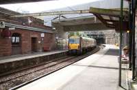 A Sunday morning service to Glasgow Central leaves Greenock West on 29 July 2007.<br><br>[John Furnevel 29/07/2007]
