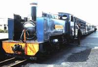 No 7 <I>Owain Glyndwr</I> at Aberystwyth on the Vale of Rheidol line in April 1981. <br><br>[David Panton /04/1981]