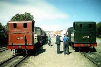 Isle of Man Steam Railway nos 10 and 11 at Port Erin in July 1996.<br><br>[John McIntyre /07/1996]