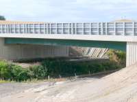 New overbridge across the SAK for the approach road to the new Upper Forth Crossing. 26.08.07. Looking west to Alloa.<br><br>[Brian Forbes 26/08/2007]