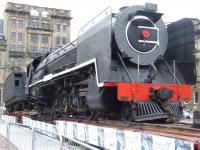 Former South African Railways class 15F Lomotive 3007 on show in George Square, Glasgow, in August 2007. The locomotive was built at Queens Park Works, Polmadie, currently an exhibit at the Riverside Museum Glasgow. This particular shot is featured in a special Royal Mail presentation pack... Classic Locomotives of Scotland released 8th  March 2012<br><br>[Colin Harkins 26/08/2007]