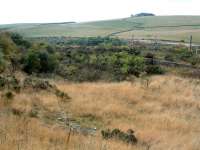 Looking south over the former route of the line at Penmanshiel. This was the southern approach and the photograph is taken from roughly the southern portal.<br><br>[Ewan Crawford //2003]