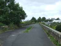 Looking across the Gryffe Viaduct just to the west of Bridge Of Weir station, looking towards Kilmacolm.<br><br>[Graham Morgan 30/08/2007]