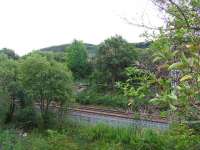 Looking south east to the west of Bogston station, this shows from top to bottom, the Weymss Bay line, the location of the Inchgreen branch (centre), the Glasgow - Gourock line, James Watt Dock connection and the Bogston goods yard line (foreground)<br><br>[Graham Morgan 31/08/2007]