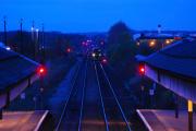 An evening train from Nottingham entering Worksop station from the West in November 2006.<br><br>[Ewan Crawford 18/11/2006]