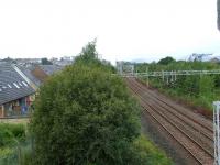 Looking west towards to the site of Ladyburn Shed. The sheds and sidings were on the left, and the mineral sidings and connecting line to the James Watt Dock to the right.//16472,16476,16474,16475,16455,16477<br><br>[Graham Morgan 31/08/2007]