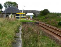 Line north to Georgemas Junction from Scotscalder on 28 August 2007, seen from the old goods siding at the south end of the station.<br><br>[John Furnevel 28/08/2007]