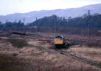 Scene in the yard at Alloa in 1985.<br><br>[Mark Dufton //1985]