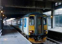 156474 at Aberdeen platform 6 (north) with a train for Inverness in October 1997.<br><br>[David Panton /10/1997]