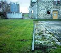 Rail edged lorry-bay within the Dallas Dhu distillery.<br><br>[Matthew Tomlins /4/2007]