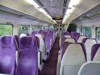 Interior of smartly refurbished DMU 158701. <br><br>[Brian Forbes 22/09/2007]