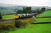 Coal train approaching Long Preston from the west.<br><br>[Ewan Crawford 19/09/2007]