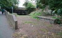 Remains of the former Heriothill goods, looking towards the north portal of Rodney Street tunnel on 29 September 2007. Work on reopening the tunnel through to Scotland Street is currently halted due to a shortage of funds.<br><br>[John Furnevel 29/09/2007]