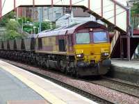 66168 passing through Johnstone heading for Hunterston <br><br>[Graham Morgan 05/09/2007]