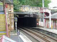 The tunnel at Greenock Central that was dug out to form part of the Gourock extension by the Caledonian Railway. Looking West.<br><br>[Graham Morgan 11/09/2007]