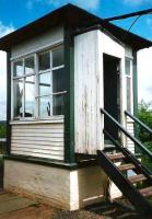 The cabin on the southbound platform at Barrhill in July 1998.<br><br>[David Panton /07/1998]