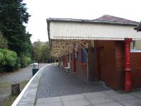 Lochearnhead Station. A view along the platform towards St Fillans.<br><br>[John Gray 18/10/2007]