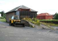 Part of the station yard at Golspie on 27 August. The entrance road from the A9 can be seen in the left background while the station itself is directly behind the camera.<br><br>[John Furnevel 27/08/2007]