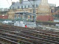 Access point created in connection with signalling work currently taking place around Glasgow Central. Photo taken from a passing train. <br><br>[Graham Morgan 15/09/2007]