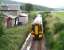 A train from the far north passing the long closed station at Meikle Ferry on 25 August 2007. The station was open for less than 5 years, closing on 1 January 1869, having been originally planned when consideration was being given to taking a direct route north from here across the Dornoch Firth.  <br><br>[John Furnevel 25/08/2007]