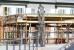 The Andy Scott sculpture <I>Looking to the Future</I> in front of the new Alloa station building on 4 October. <br><br>[John Furnevel 4/10/2007]