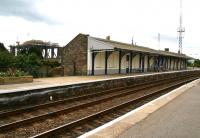 View south at Invergordon on 30 August with rigs dominating the skyline behind the station.<br>
<br><br>[John Furnevel 30/08/2007]