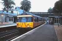 303 056 on a Dalmuir service at Cambuslang in the 1980s.<br><br>[David Panton //]