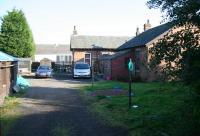 Looking into the old Loch Leven station from the northwest corner of the site on 23 October 2007. The station house is on the right with the up and down platform buildings beyond. [See image 3967]<br>
 <br><br>[John Furnevel 23/10/2007]