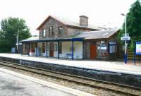 Platform side at Ardgay looking south on 30 August 2007. The station originally carried the name Bonar Bridge.<br><br>[John Furnevel 30/08/2007]