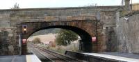 Renovated station and interchange up and running. The final job was to remove the old footbridge, which was tickled on to the Leven Road Bridge. Much evidence can be seen.<br>
The marks of the stairs can be seen on the right hand platform.<br><br>[Brian Forbes 01/11/2007]