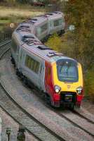 0820 Aberdeen - Birmingham New Street approaching Inverkeithing Central Junction on 9 November.<br><br>[Bill Roberton 09/11/2007]