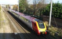 A <I>defrocked</I> Voyager heads south at Coppull, Lancs on the WCML on 9 November 2007.<br><br>[John McIntyre 09/11/2007]