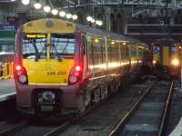 334035 sitting at Platform 11 of Glasgow Central on 10th November<br><br>[Graham Morgan 10/11/2007]