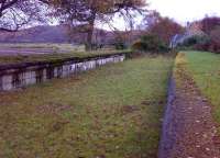 Both the platforms at Duror station remain intact.  Restored and converted station building behind me.<br><br>[Alasdair Mulhern 14/11/2007]