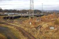 A deceptively busy looking scene at Perth New Yard on 15 November. The coal hoppers are in fact in storage here.<br><br>[Bill Roberton 15/11/2007]