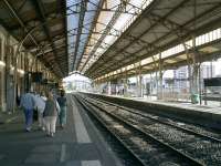 <h4><a href='/locations/P/Perpignan_Dali'>Perpignan Dali</a></h4><p><small><a href='/companies/S/SNCF'>SNCF</a></small></p><p>Perpignan Dali Station. A new <i>TGV</i> station is being constructed alongside. 9/32</p><p>17/10/2007<br><small><a href='/contributors/Alistair_MacKenzie'>Alistair MacKenzie</a></small></p>