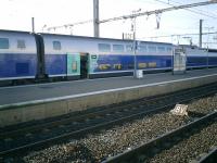 <h4><a href='/locations/P/Perpignan_Dali'>Perpignan Dali</a></h4><p><small><a href='/companies/S/SNCF'>SNCF</a></small></p><p><b>SNCF TGV 289</b> at Perpignan Dali Station, running with <i>TGV 259</i>. 13/32</p><p>17/10/2007<br><small><a href='/contributors/Alistair_MacKenzie'>Alistair MacKenzie</a></small></p>