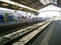 <h4><a href='/locations/P/Perpignan_Dali'>Perpignan Dali</a></h4><p><small><a href='/companies/S/SNCF'>SNCF</a></small></p><p><b>SNCF TGV 289</b> at Perpignan Dali Station, running with <i>TGV 259</i>. 14/32</p><p>17/10/2007<br><small><a href='/contributors/Alistair_MacKenzie'>Alistair MacKenzie</a></small></p>