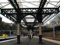 Canopy restoration work on platforms 18 and 19 looking west on 17 November 2007. <br><br>[Ewan Crawford 17/11/2007]