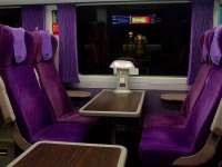 The First Class interior of recently refurbished ScotRail unit 158722 standing in Inverness station on 20 November 2007.<br><br>[John Gray 20/11/2007]