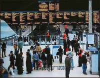 West end concourse from the footbridge on a quiet Saturday afternoon on 17 November 2007.<br><br>[Ewan Crawford 17/11/2007]