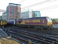 67026 crossing the Clyde Viaduct with the empty Glasgow Central portion of the Caledonian Sleeper on 27th September. <br><br>[Graham Morgan 27/09/2007]