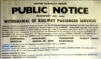 Withdrawal notice at Kilmacolm in November 1982.<br><br>[Ian Dinmore /01/1983]