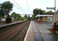 View west at Scotstounhill station on Sunday morning 23 September 2007.<br><br>[John Furnevel /09/2007]