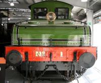 <I>King of the quayside!</I> Former NER No 1 (BR class ES1 26500) at Shildon on 4 November 2007. The 600v DC dual-supply loco, along with twin 26501, operated the freight only branch linking Trafalgar yard with the Newcastle quayside. The sharply curved, steeply graded, single line branch, just over a mile long with much of it in tunnel, operated with a 3rd rail tunnel supply and O/H wires in the yards and sidings.<br><br>[John Furnevel 04/11/2007]