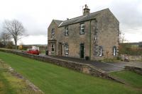 The Border Counties station site at Wark, Northumberland, on 5 November looking back towards Hexham. Probably the best drained lawn in the village.<br><br>[John Furnevel 05/11/2007]