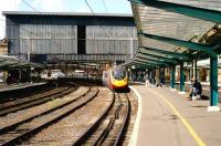 A southbound Pendolino arrives at Carlisle on 19 September 2006.<br><br>[John McIntyre 19/09/2006]